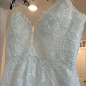 Elegant White Lace Dress